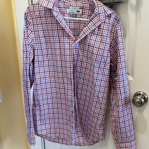 Old Navy orange, blue, and purple the signature shirt slim fit